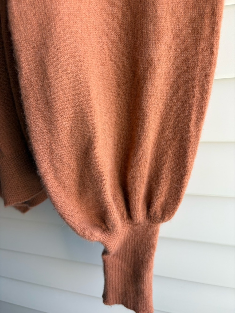 NakedCashmere Rust Sweater with Ribbed Neckline - Picture 4 of 12